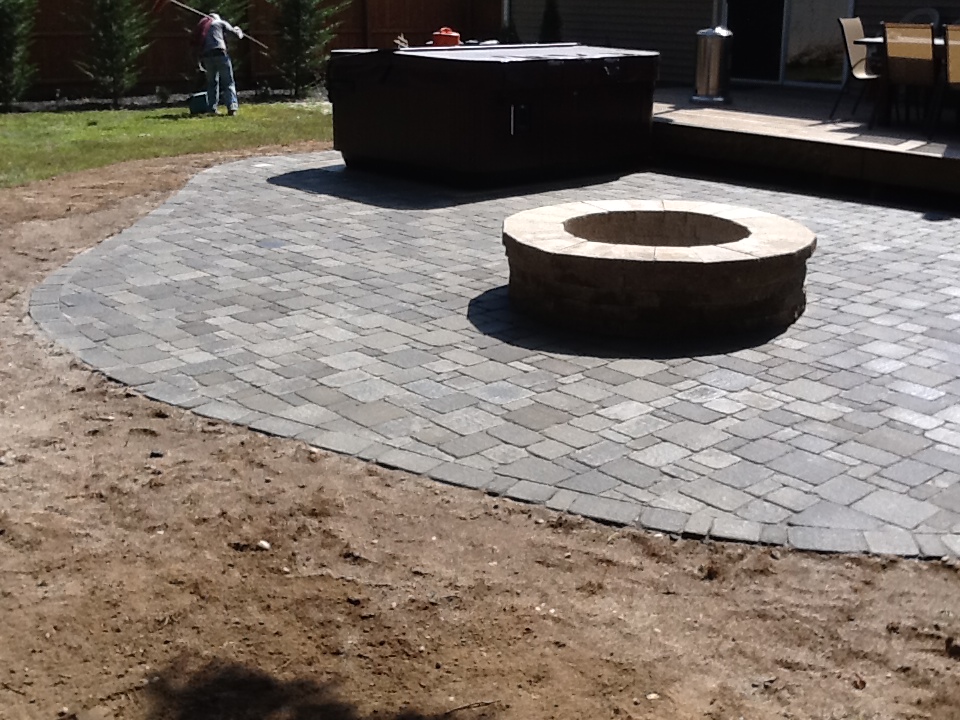 Stone Fire Pit and Patio